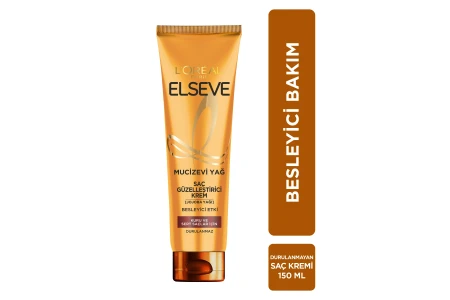 Elseve Mucizevi Yağ Saç Güzelleştirici Krem Kuru ve Sert Saçlar İçin 150ml