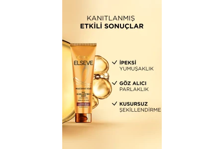 Elseve Mucizevi Yağ Saç Güzelleştirici Krem Kuru ve Sert Saçlar İçin 150ml
