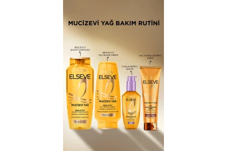 Elseve Mucizevi Yağ Saç Güzelleştirici Krem Kuru ve Sert Saçlar İçin 150ml