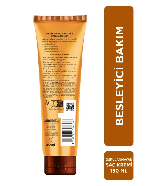 Elseve Mucizevi Yağ Saç Güzelleştirici Krem Kuru ve Sert Saçlar İçin 150ml